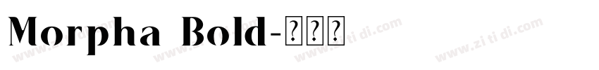 Morpha Bold字体转换